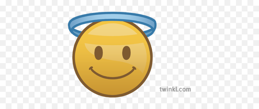 Halo Smile Emoji Christmas Festive Emote Happy Mojimaths - Smiley Png,Smile Emoji Png