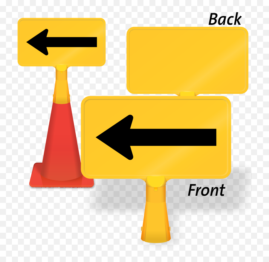 Direction Sign Png - One Direction Left Arrow Coneboss Sign Traffic Sign,Caution Sign Png