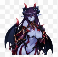 Anime Demon Girl Blank Template - Monster Girl Encyclopedia Demon Png,Hot Anime Girl Png