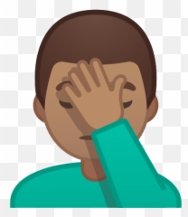 U200d Man Facepalming Emoji With Medium Skin Tone Meaning - Black Face Palm Emoji Png,Face Palm Png