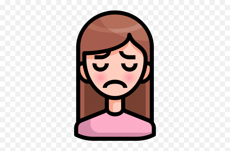 U0027avatar And Emotionu0027 By Just Icon - Sad Girl Png Outline,Sad Girl Png