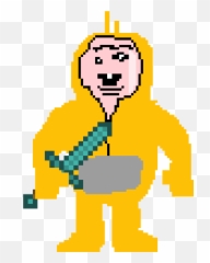 Teletubbie - 8 Bit Minecraft Diamond Sword Clipart Full Enchanted Printable png