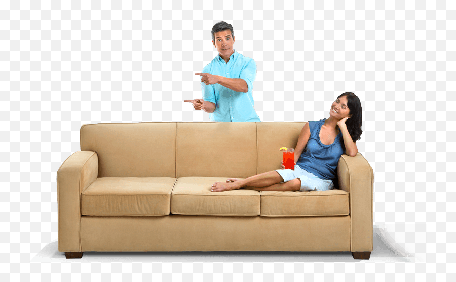 Person - People Sitting On A Couch,Couch Png