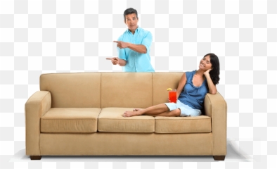 Person Couch Png 4 Image - People Sitting On A Couch