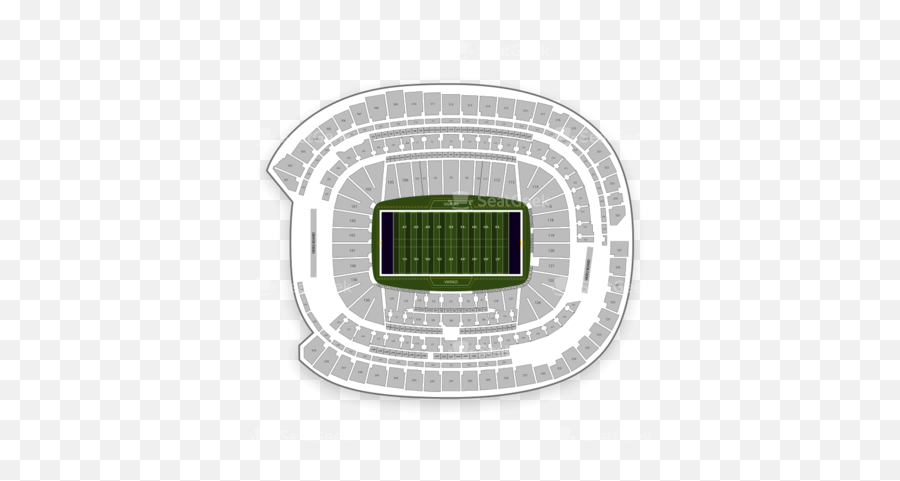 Bank Stadium Seating Chart Minnesota Vikings - Mercedesbenz Map Us Bank Stadium Section 122 Png,Minnesota Vikings Png