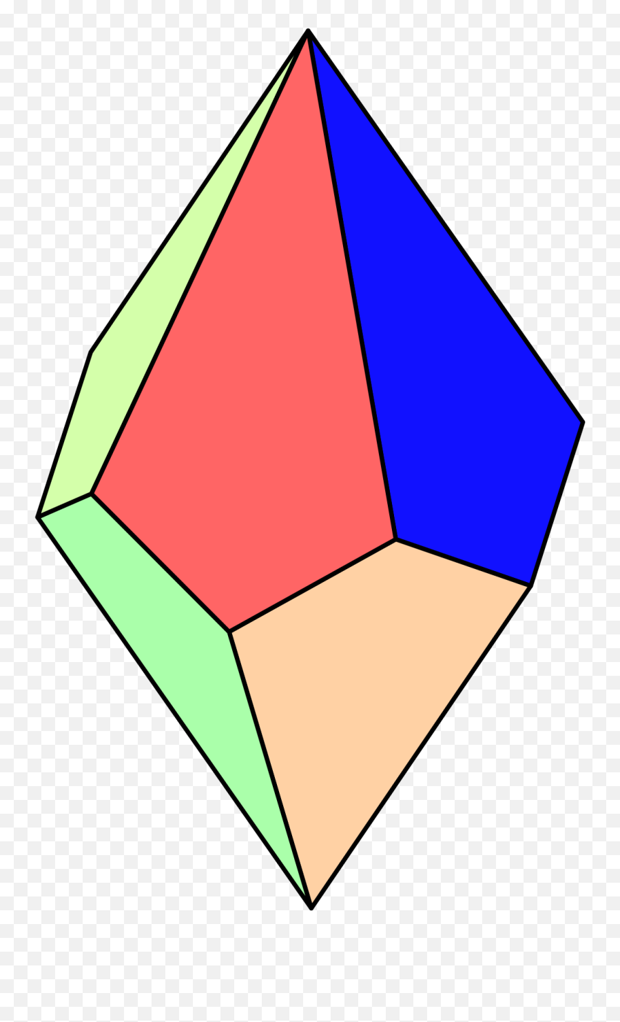 Triangular Clipart Geometric Shape - Tetragonal Trapezohedron Png,Geometric Shape Png