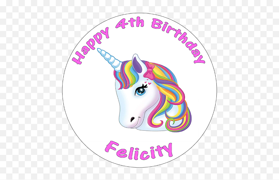 Birthday Cake Topper - Illustration Png,Unicorn Head Png