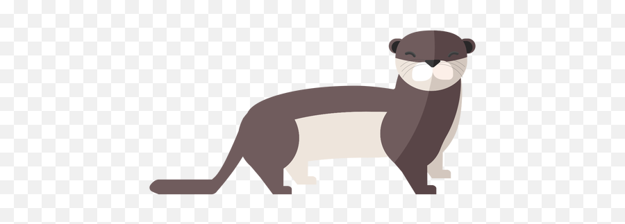 Otter Tail Muzzle Flat - Transparent Png U0026 Svg Vector File Otter Flat Png,Ferret Png