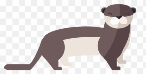 Otter Tail Muzzle Flat - Transparent Png U0026 Svg Vector File Otter Flat Png,Ferret Png