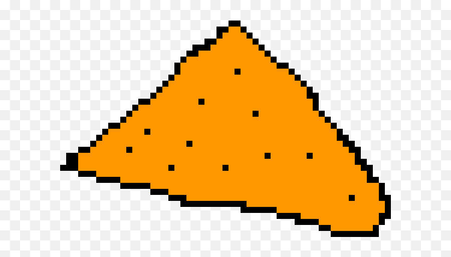 Download Hd Pixilart Dorito By Mlg Oddish - Triangle Purple Pixel Aesthetic Png,Dorito Png