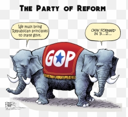 Indian Elephant - Repeal And Replace Cartoon Png,Republican Elephant Png