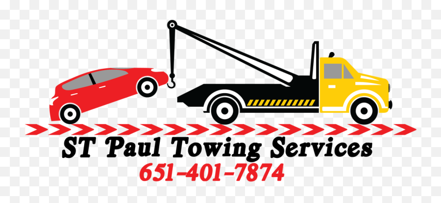 Download Hd Towing Car Clipart - Towing A Car Clipart Tow Service Png,Car Clipart Transparent