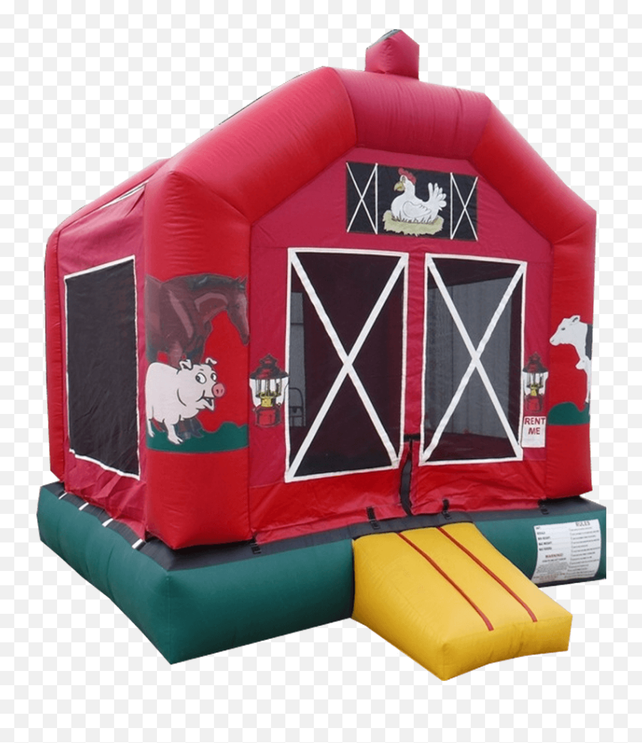 Barn Bounce House Texas Moonwalk Rentals - Inflatable Png,Bounce House Png