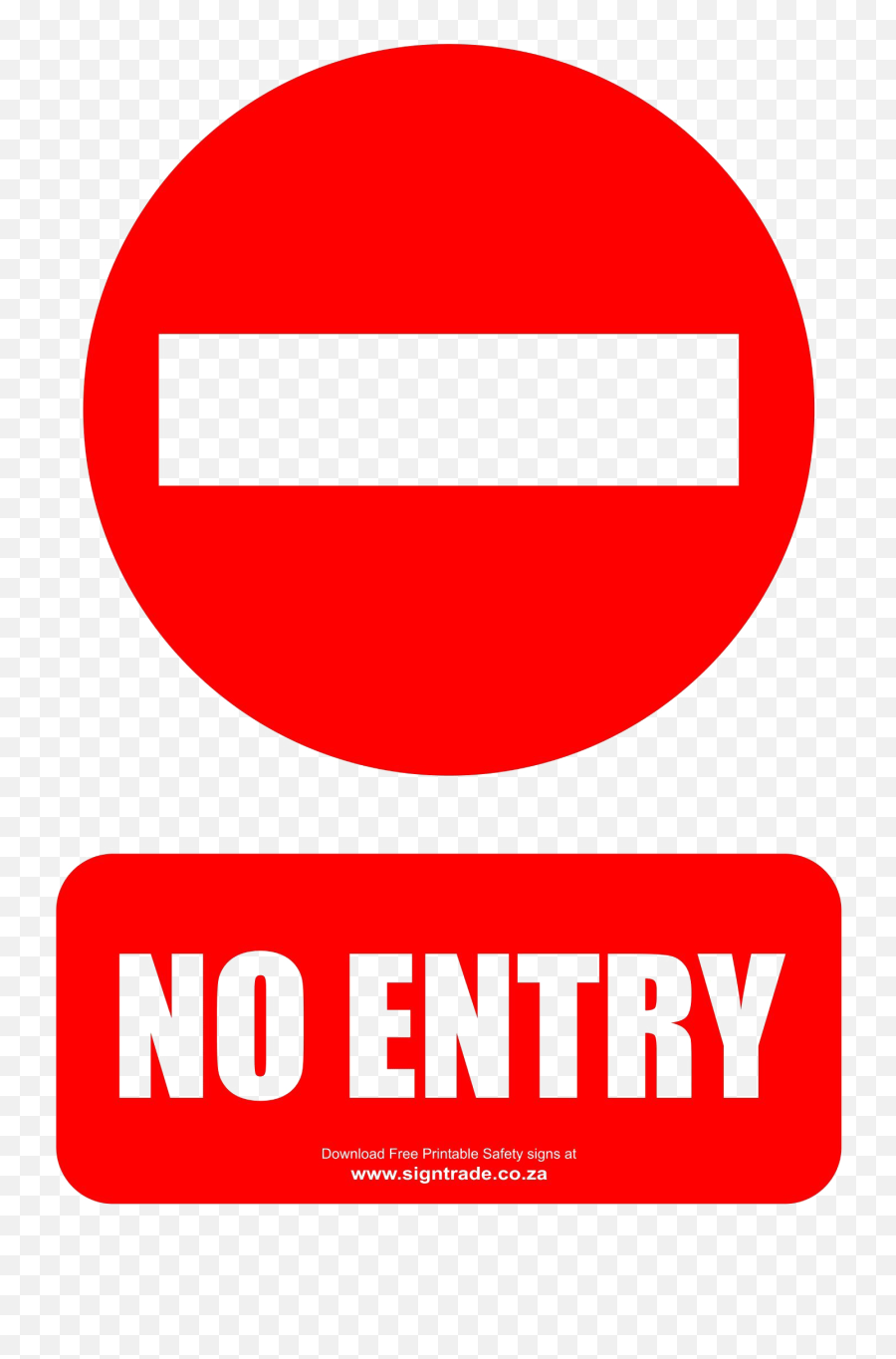 Red No Entry Png Photo - Free No Entry Sign,Red Oval Png