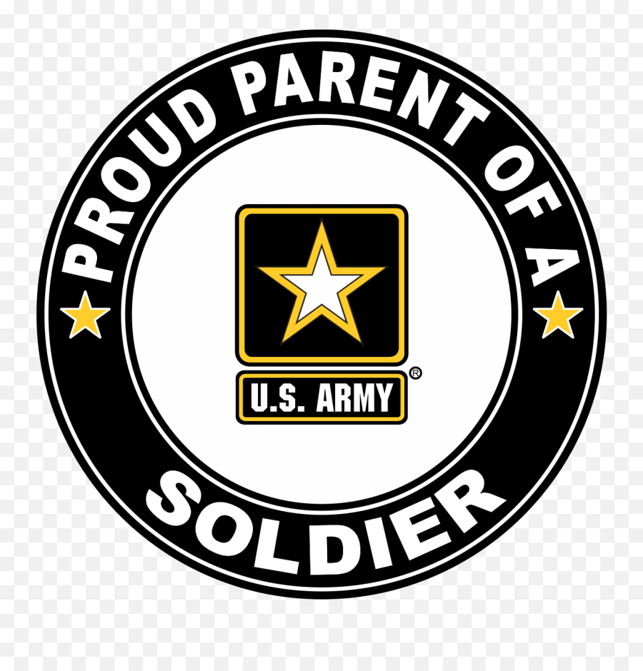 Proud Parent Of A Soldier Us Army Round Decal - Proud Parent Of A Us Army Soldier Png,Us Soldier Png