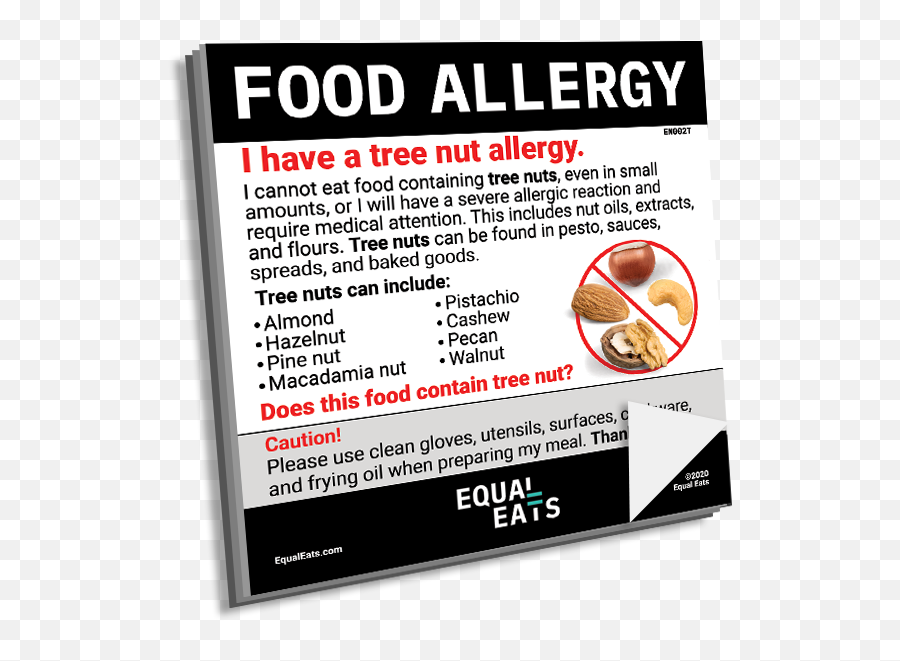 Tree Nut Allergy Sticky Notes - Food Allergy Png,Sticky Notes Png