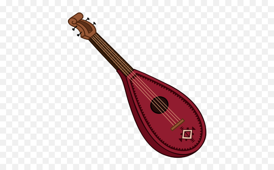 Lute Animated - Traditional Japanese Musical Instruments Png,Lute Png