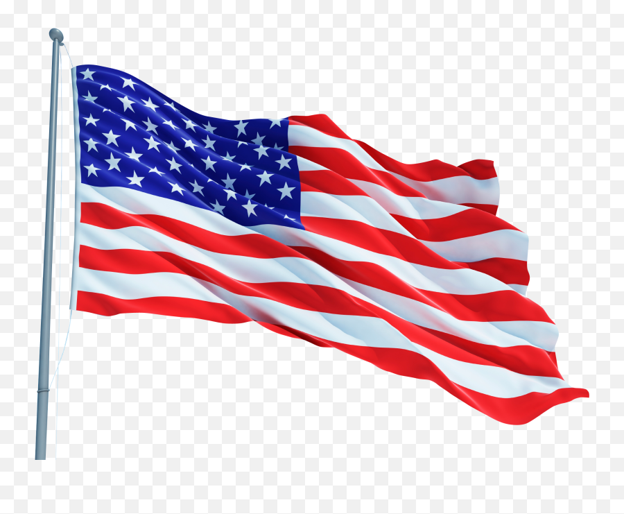 Usa Flag Png Download Image - American Flag On Pole Png,American Flag Transparent Background