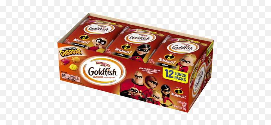 New Incredibles 2 Goldfish Are Now In Stores - Goldfish Crackers Incredibles 2 Png,Incredibles Logo Transparent