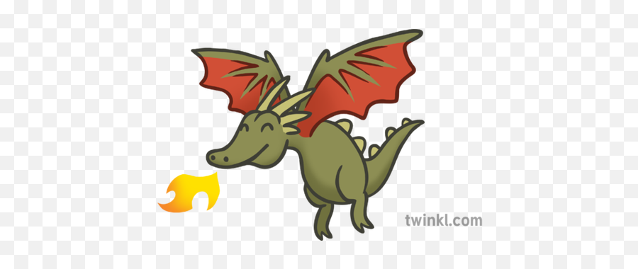 Dragon Emoji Symbol Sms Mythical Creature Illustration - Twinkl Dragon Png,Creature Png