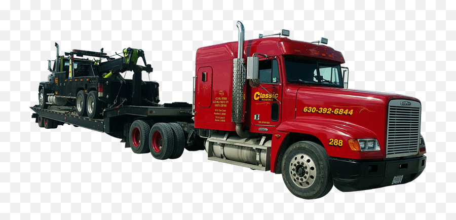 Heavy Duty Towing Elk Grove Village Il - Classic Towing 18 Wheeler Big Rig Truck 88 Png,Towing Png