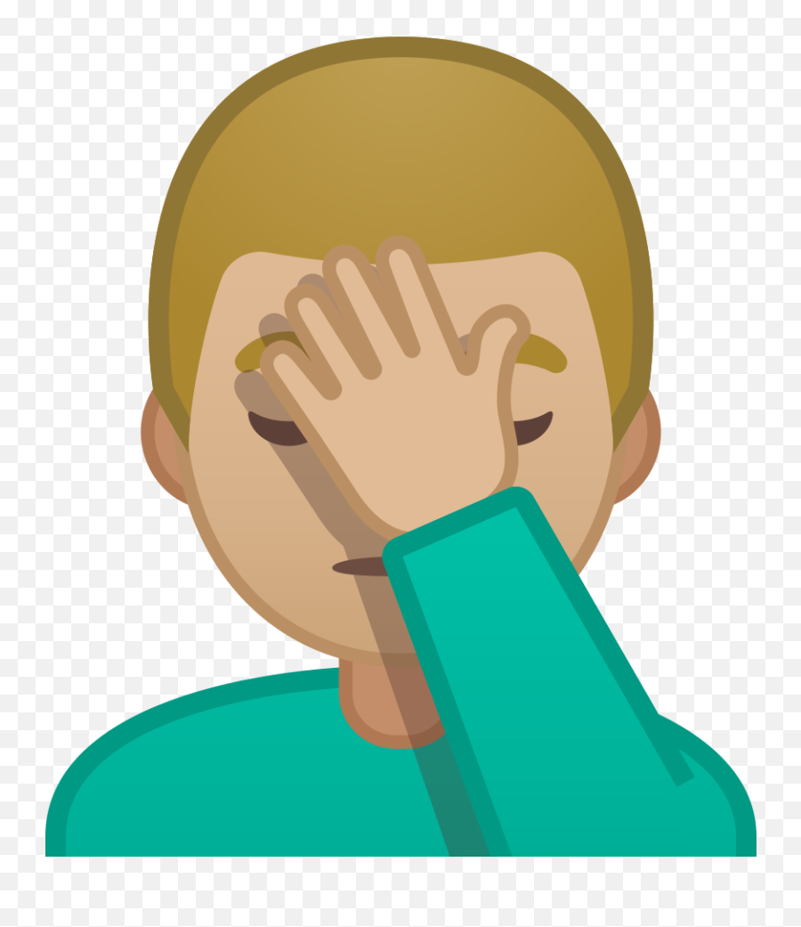 Download Svg Png - Facepalm Emoji Png,Man Emoji Png