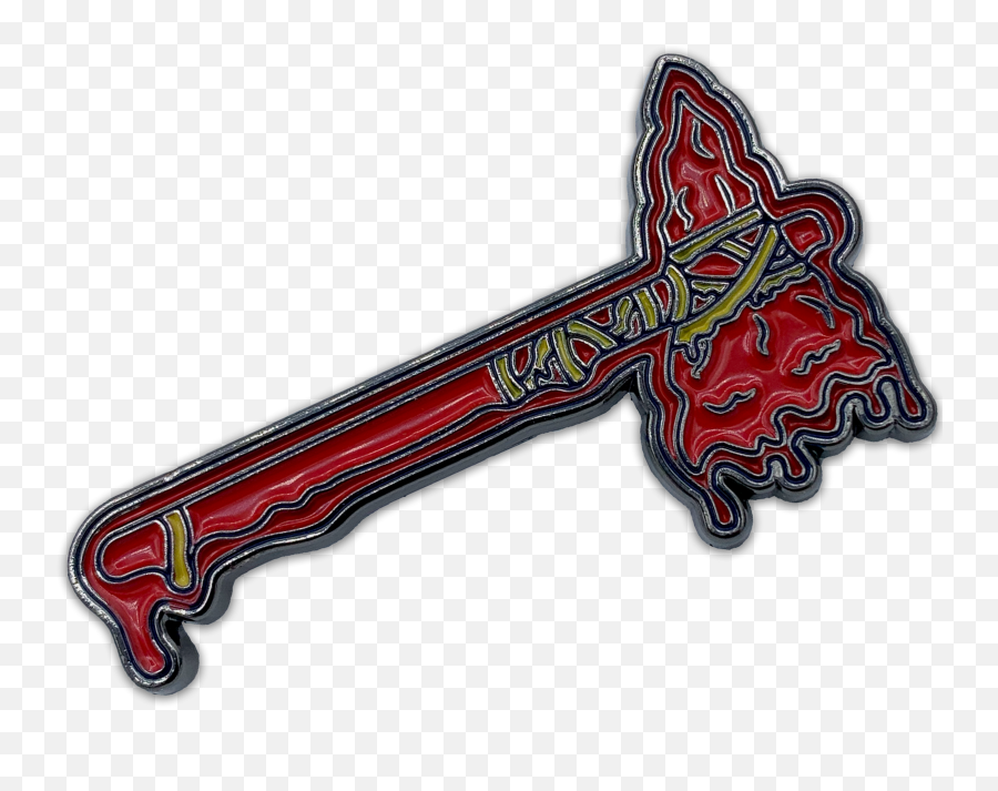 Wasted Days Atlanta Braves Tomahawk Melting Baseball Enamel Pin