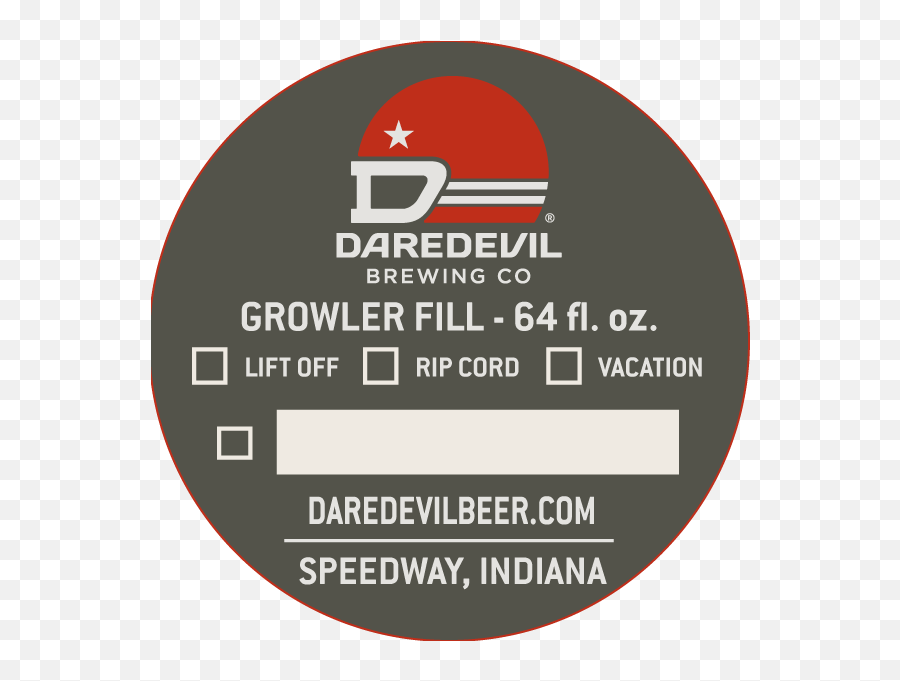 Daredevil Brewing Co - Label Png,Daredevil Transparent