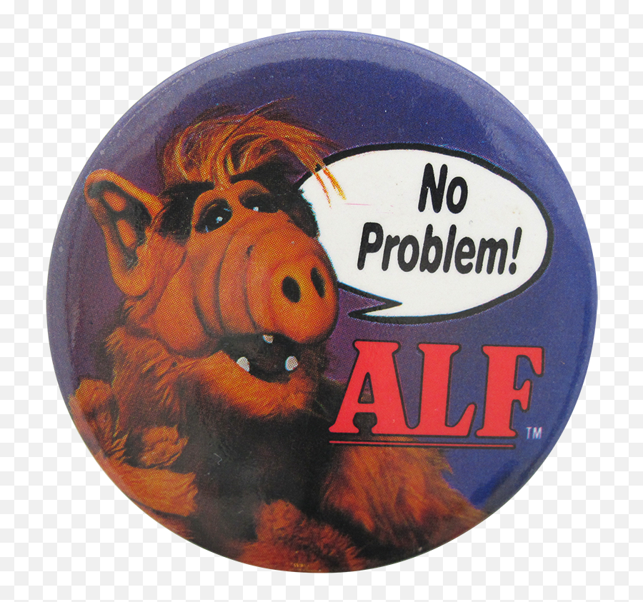No 1986 Pinback Button - Whatsapp Sticker De Alf Png,Alf Png
