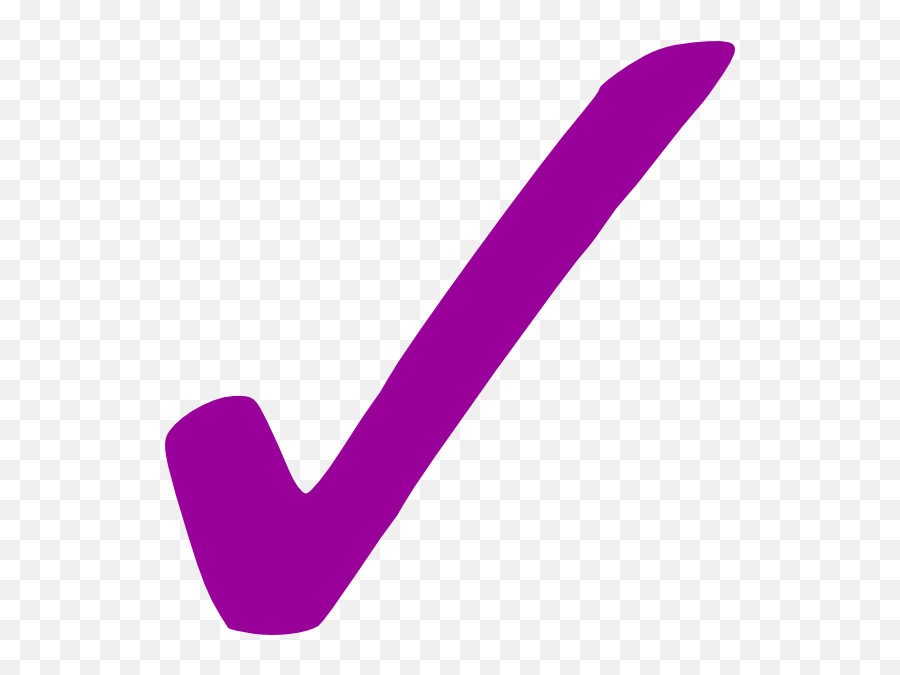 Checkmark Clipart Purple - Purple Check Mark Clip Art Png,Check Marks Png