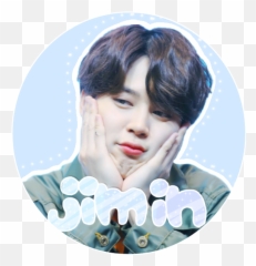 Jimin Bts Icon Sticker - Portrait Photography Png,Jimin Circle Icon