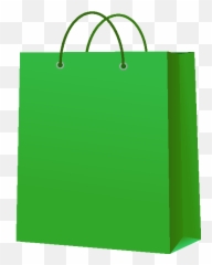Paper Bag Green Vector Icon - Red png