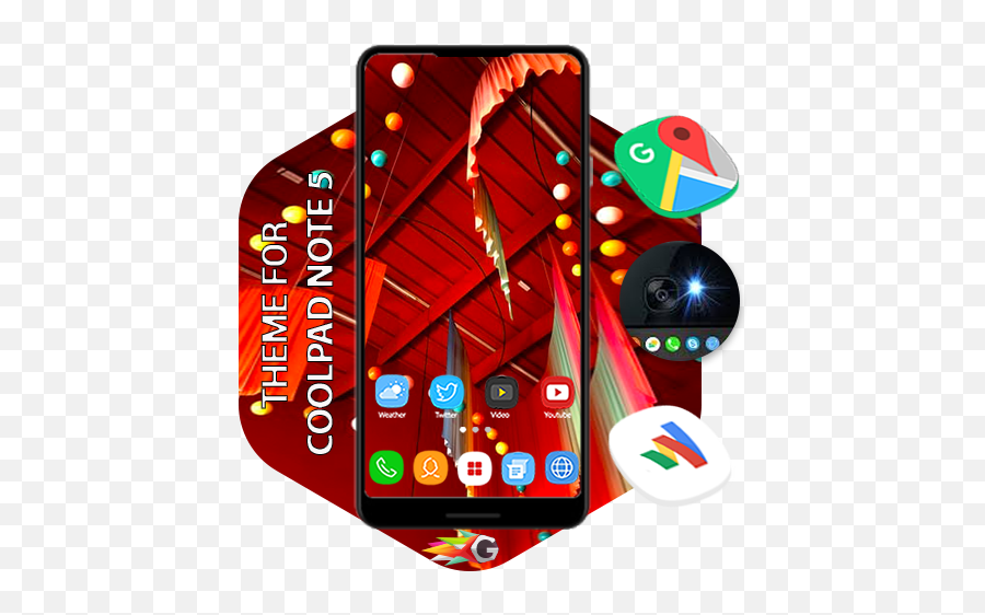 Launcher Theme For Coolpad Note 5 Apk - Gambar Icon Realme C3 Png,Globe Icon Note 5