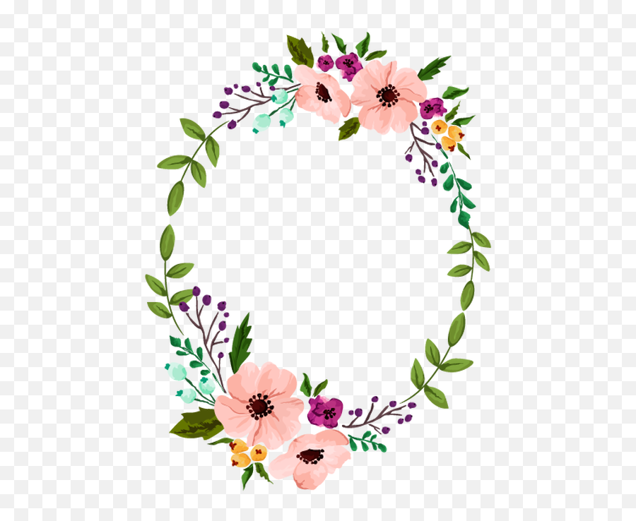 Personalized Yoga Practice Focusing - Transparent Background Floral Wreath Clipart Png,Flower Circle Png