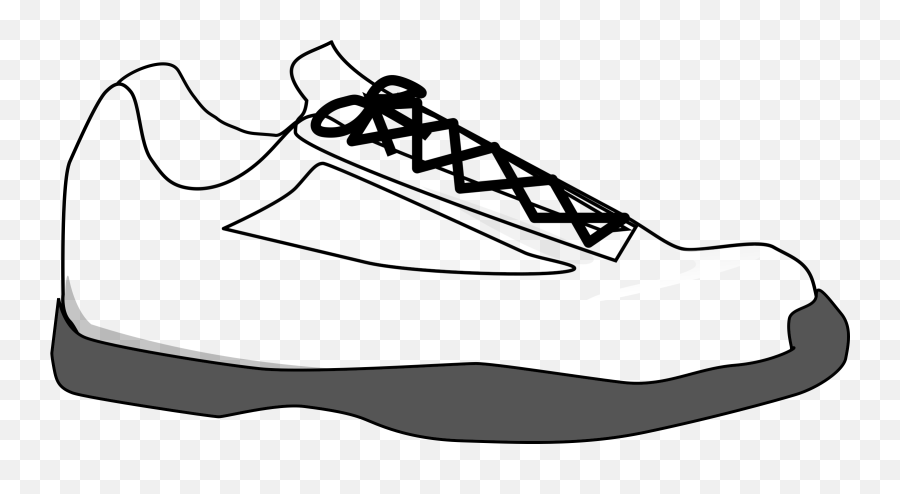 Clipart Shoes Black And White - Tennis Shoe Clip Art Png,Shoes Clipart Png