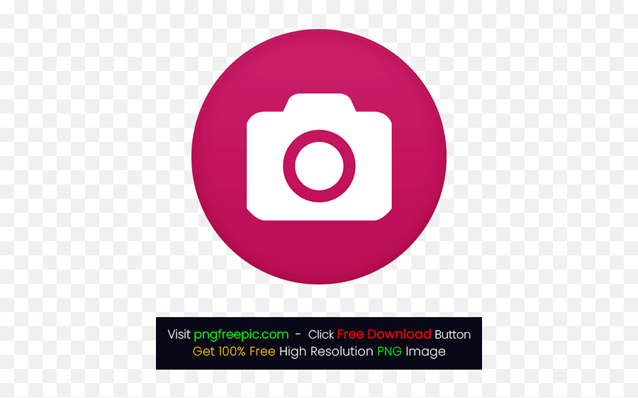 Rounded Bg Camera Icon Png - Camera Flash Vector Shape Language,Pink Camera Icon