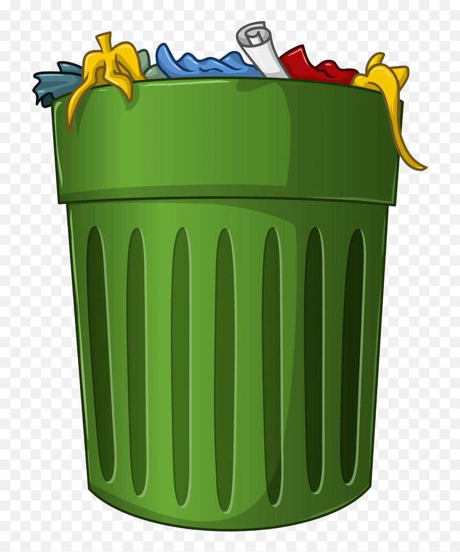 Green Trash Can Clipart Transparent - Clipart World Garbage Can Clipart Transparent Png,Trash Can Icon Transparent