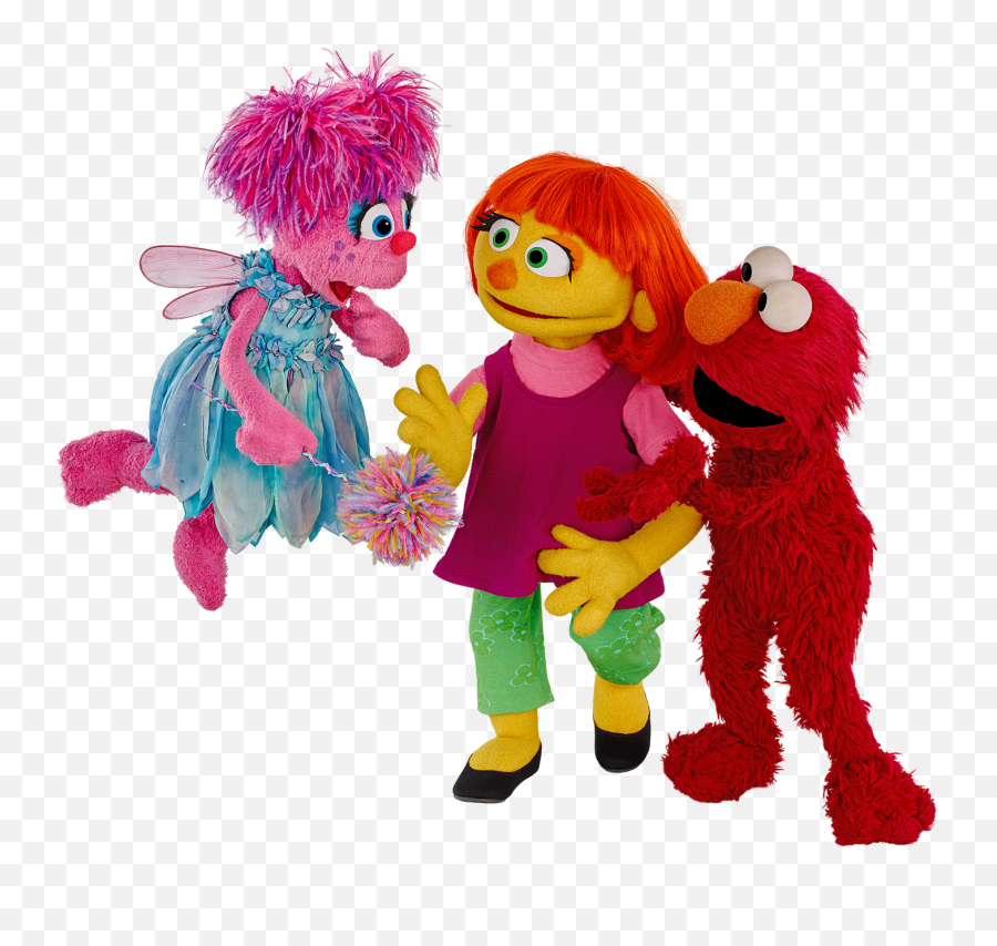 Sesame Street Heads In The Right - Elmo Julia Sesame Street Png,Sesame Street Characters Png