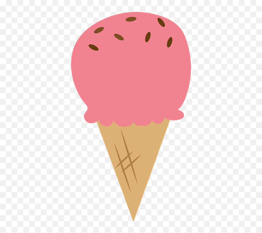 Ice Cream Summer Strawberry - Free Vector Graphic On Pixabay Ice Cream Cone Png,Ice Cream Png Transparent