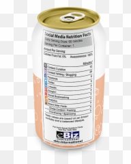 Social Media Management Nutrition Facts Persist - Sports Drink png