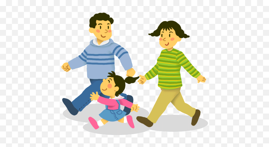 Download Hd Svg Transparent Library - Walk In Church Cartoon Png,Family Walking Png