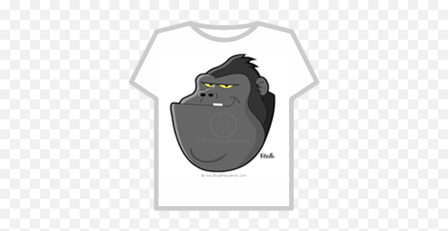Cartoon - Gorillahead Roblox Roblox Bomb Shirt Png,Gorilla Cartoon Png