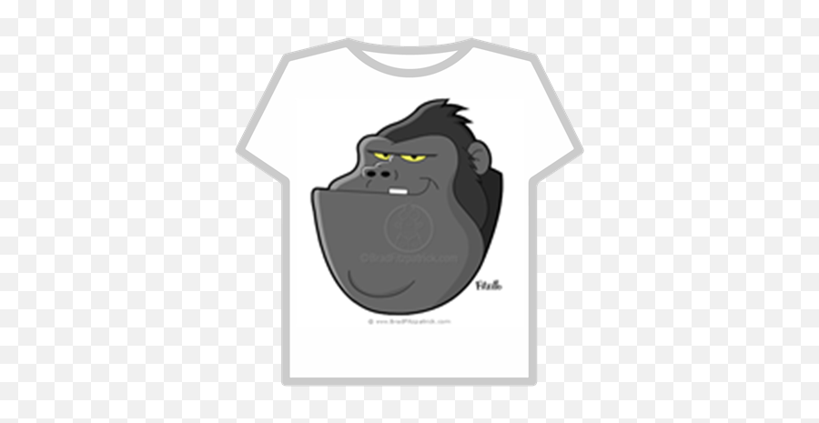 Cartoon - Gorillahead Roblox Roblox Bomb Shirt Png,Gorilla Cartoon Png ...