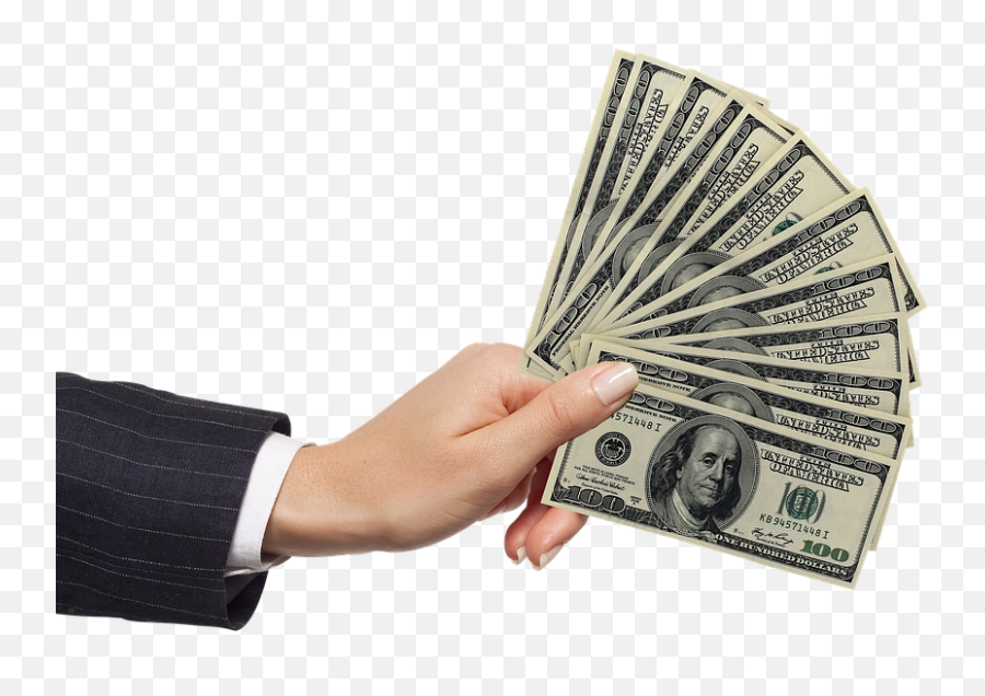 Hand Money Bills - 100 Dollar Bill Png,Hand With Money Png