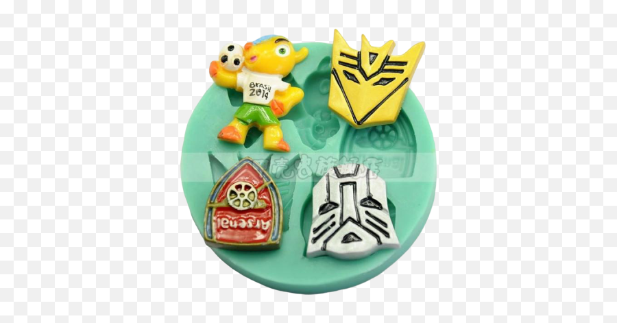 Silicone Fondant Mould Transformers 7cm And Soccer - Transformers Png,Transformers Logos