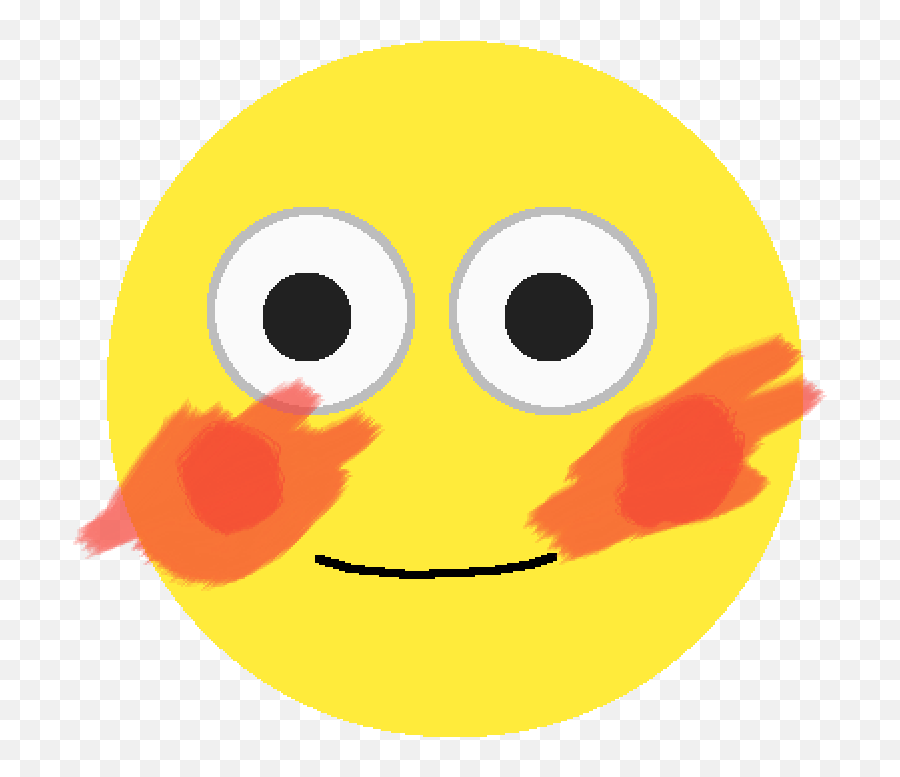 Pixilart - Blush Emoji By Reubenthefreak Smiley Png,Blushing Emoji Png