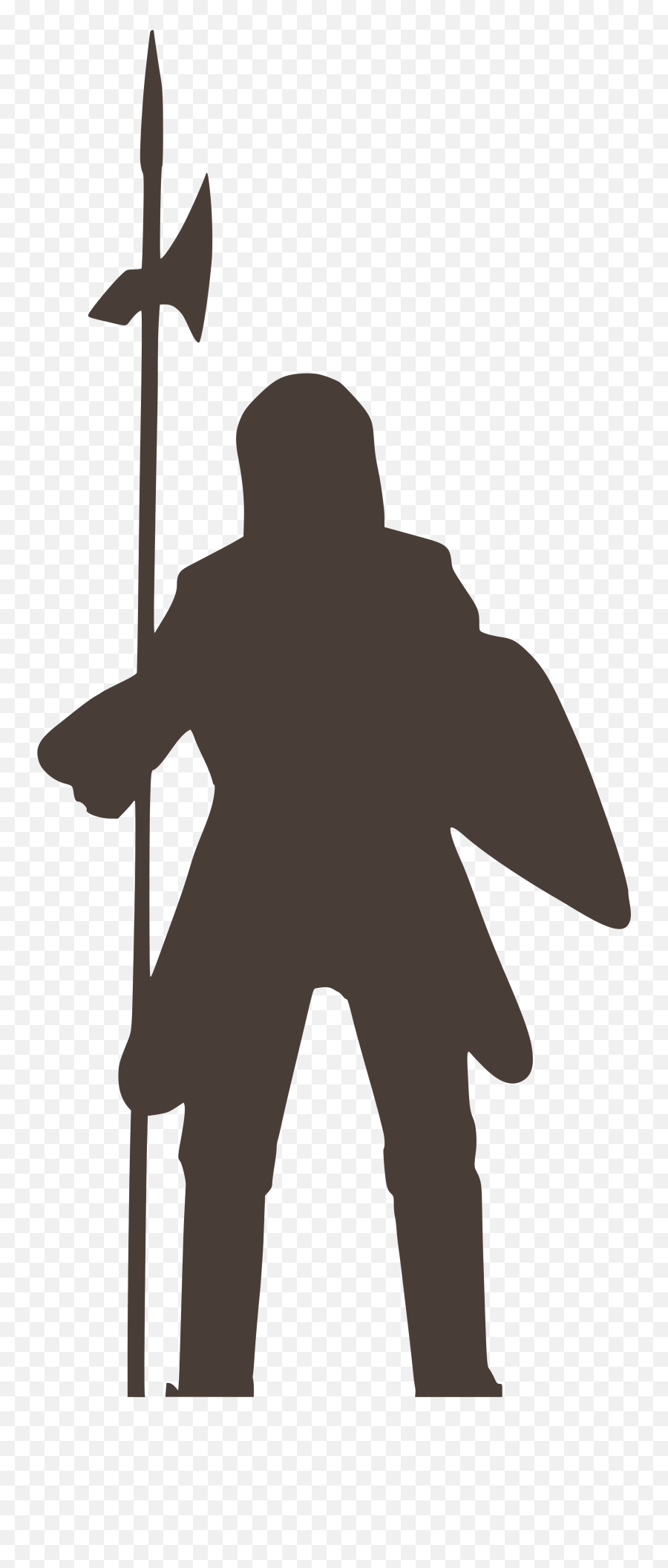 Knight Clip Art - Knight Silhouette Transparent Background Png,Halberd Png