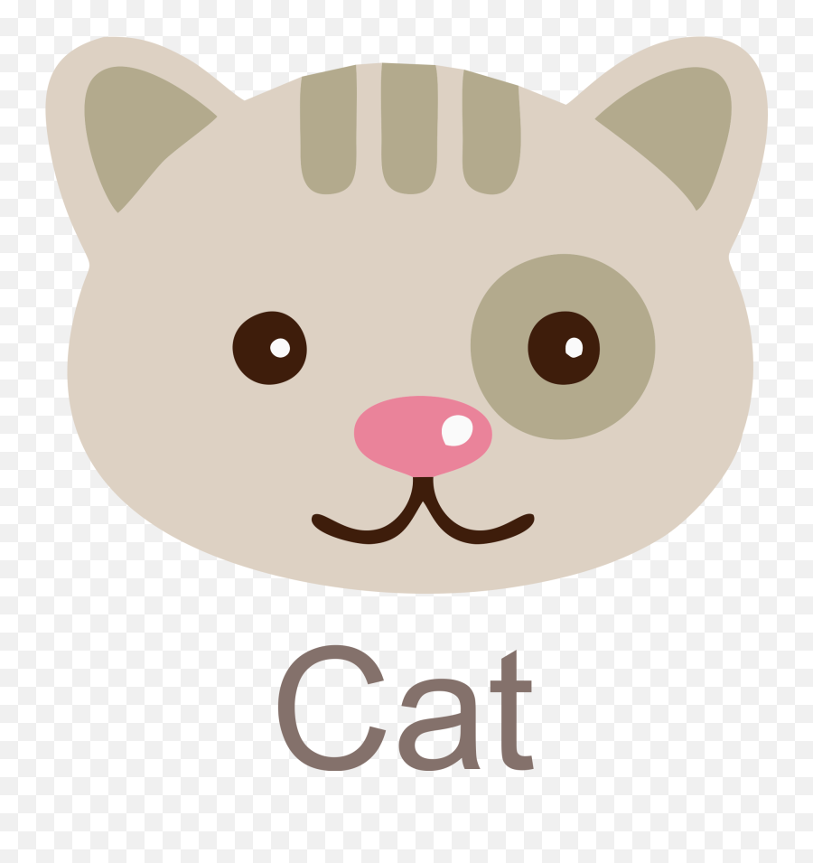 Cat Face Clipart Icon Free - Free Animal Face Clipart Png,Cat Face Png