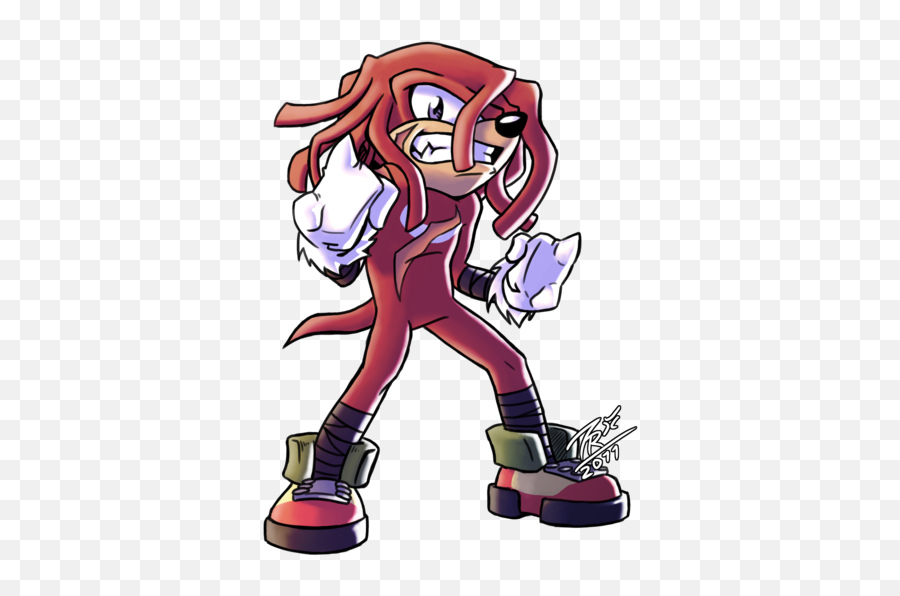 Knuckles - Cartoon Png,Knuckles The Echidna Png