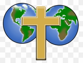 Cross Globe Clipart - World With A 400x302 And png